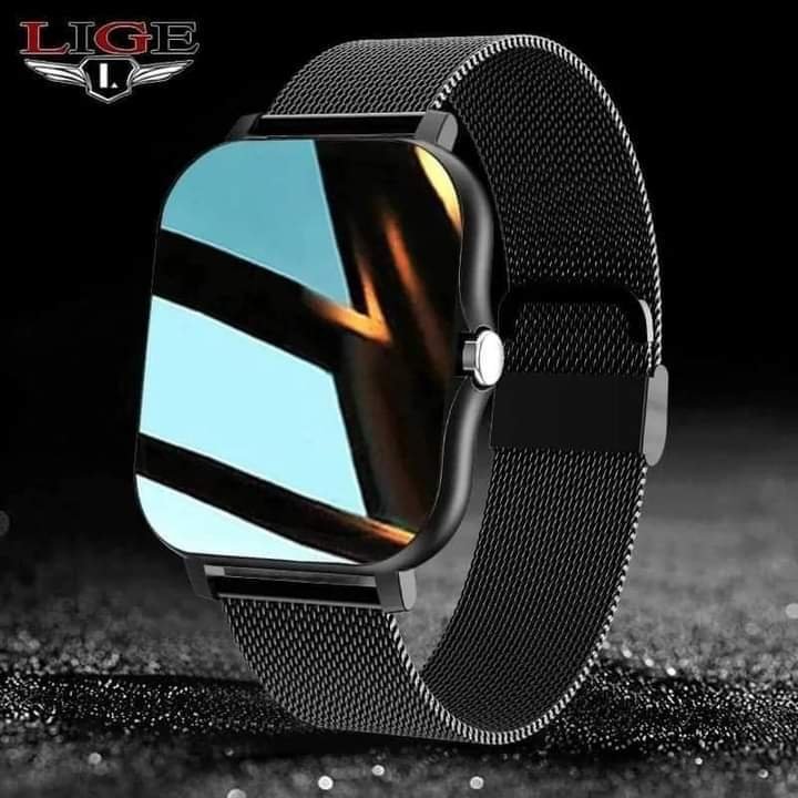 Lige watch black best sale