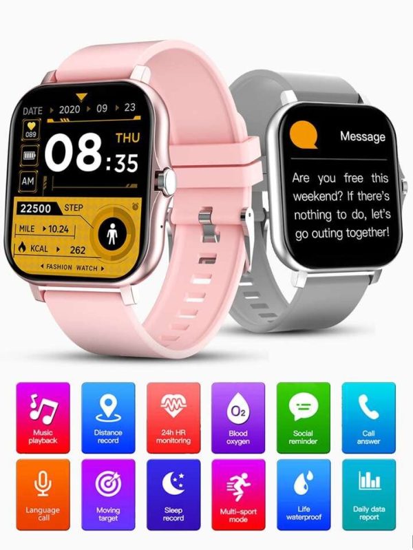 LIGE Full Touch Bluetooth Calling Multifunctional Smartwatch GT20 V2.0 Silver - Image 3