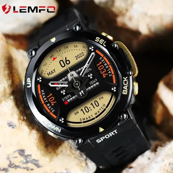 Bluetooth Calling Military Certified Waterproof NFC Smartwatch LF33 - Image 2