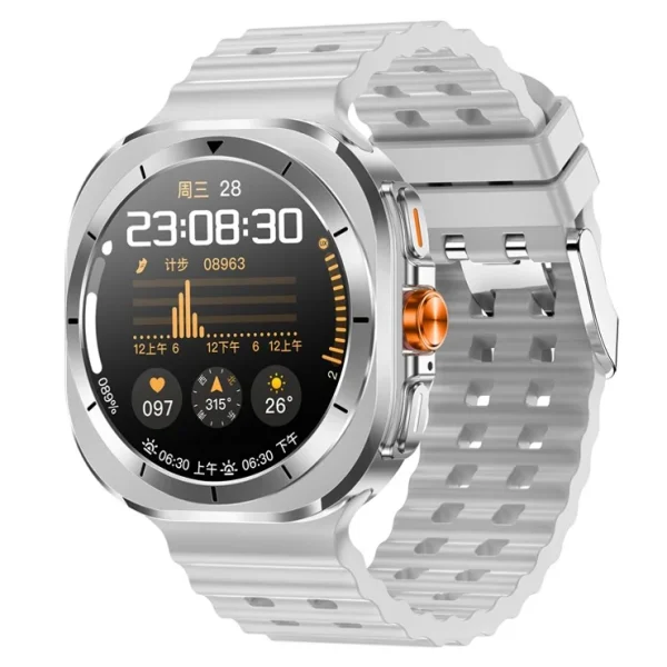 Galaxy Watch 7 Ultra Titanium New Design Smartwatch AA Silver - Image 3