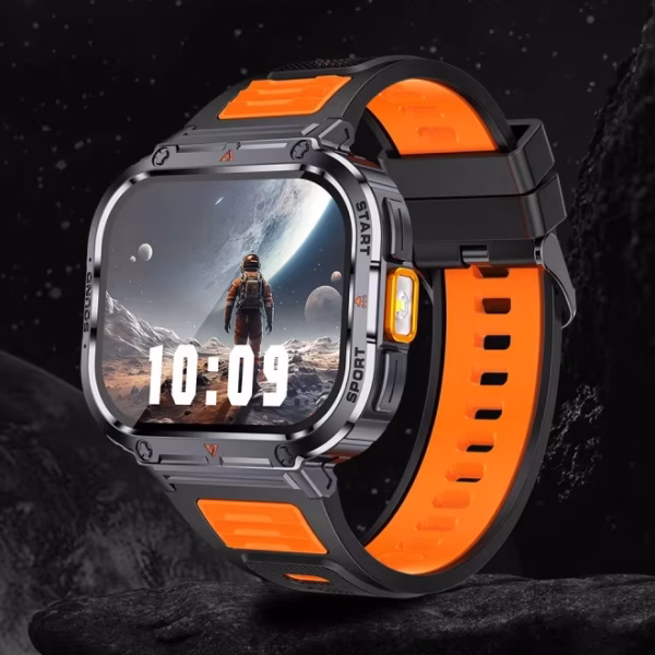 AI Voice Ultra Wide Screen Bluetooth Calling New Design Waterproof Unique Smartwatch 2025