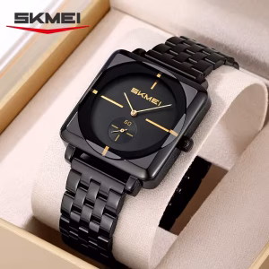 SKMEI Business Luxury Quartz Men Watches Dimensional Texture Dial